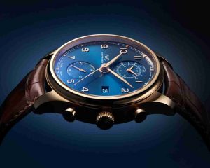 Stunning IWC Portugieser Chronograph Classic Bucherer Blue Dial Edition Red Gold 42mm Replica Watch Review