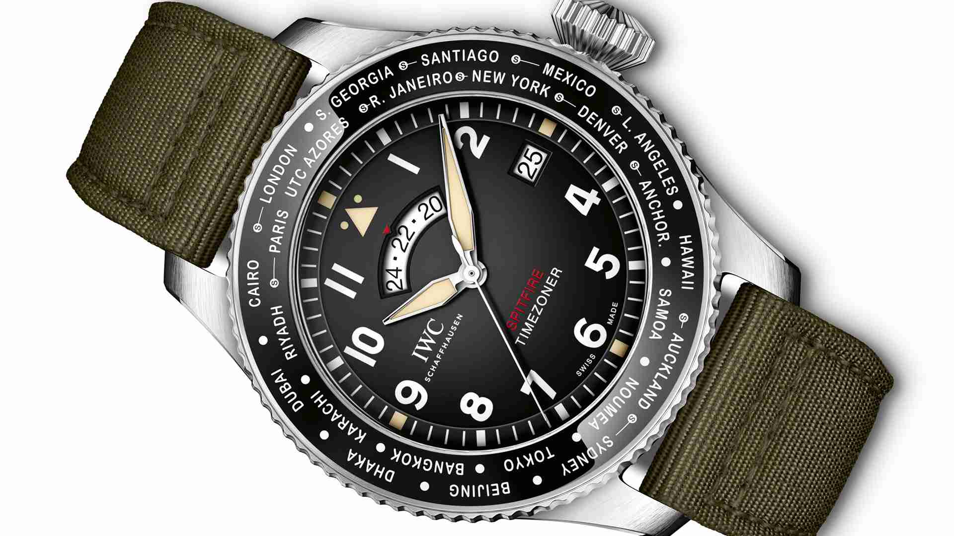 SIHH 2019 Best Swiss IWC Pilot's Watch Timezoner Spitfire Edition The Longest Flight Replica Watches
