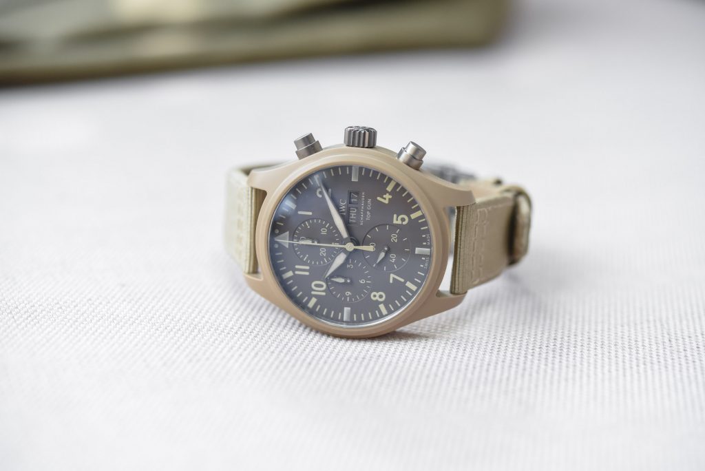 Swiss Replica IWC Pilot's Watch Top Gun Mojave Desert Special Edition Review