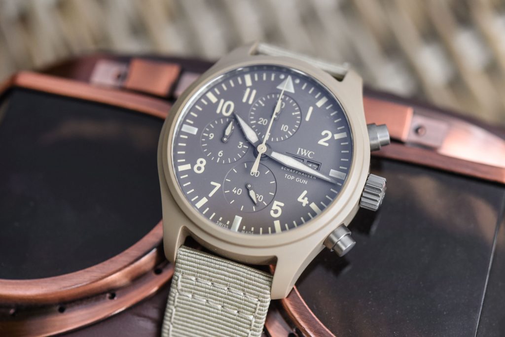 Swiss Replica IWC Pilot's Watch Top Gun Mojave Desert Special Edition Review