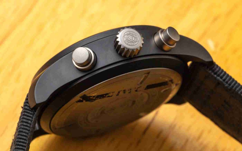 The IWC Pilot's Watch Chronograph TOP GUN Matte Black Ceramic Replica Hands On