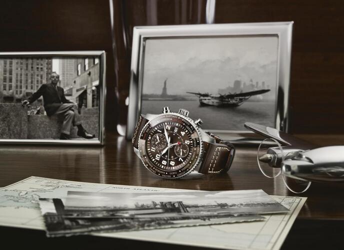 Replica IWC Pilot's Watch Timezoner Chronograph Edition 80 Years Flight to New York Review