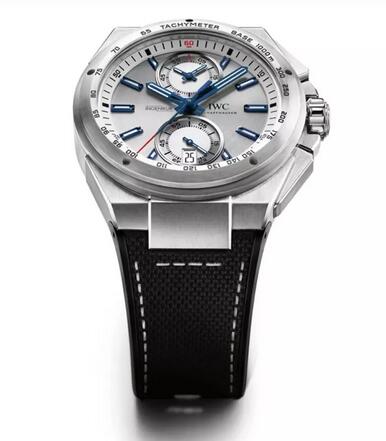 Replica IWC Ingenieur Chronograph Racer Silver Dial Rubber Strap IW378509 Watch Review 3