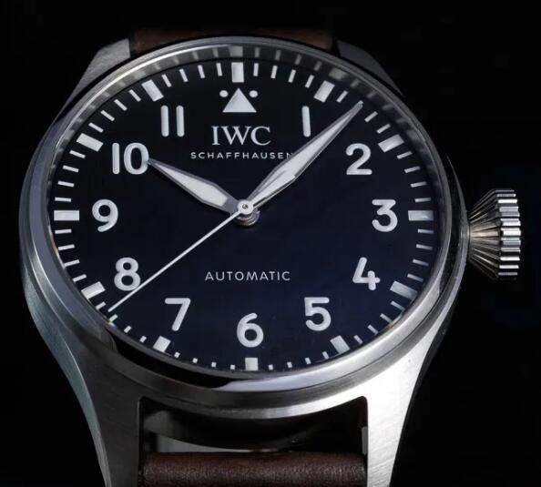 Replica IWC Big Pilot Black And Blue Dial Steel 43mm IW329301 Watch Guide 2