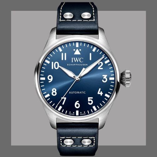 New Replica IWC Big Pilot Automatic Black And Blue Dial Steel 43mm Watches Guide 1